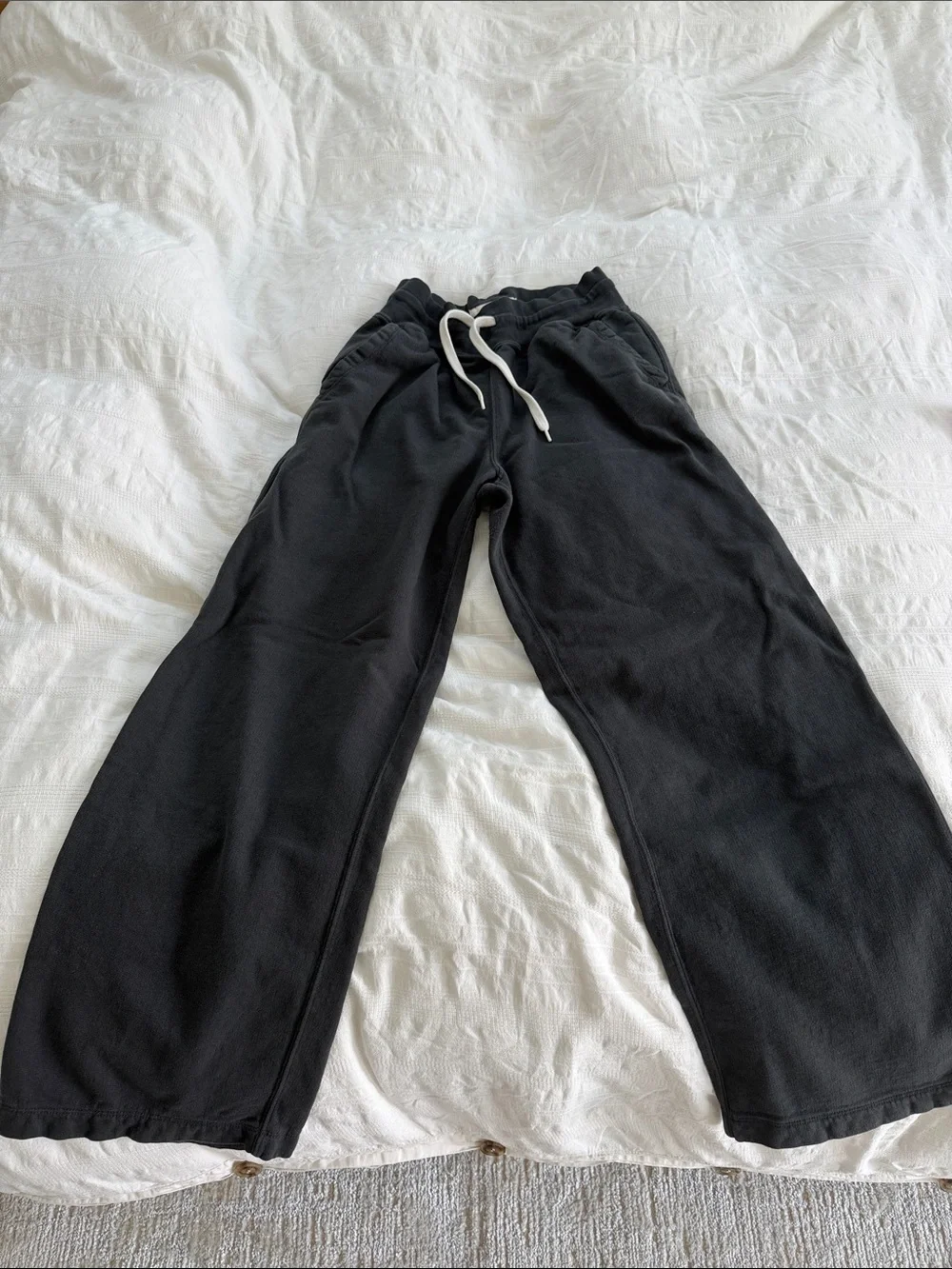 Buck Mason Black Drawstring Knit Joggers